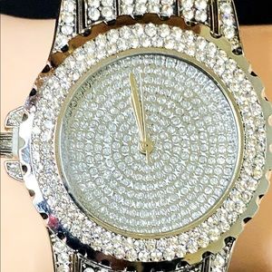 Women’s crystal & stainless steel watch